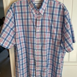 Mens Short Sleeve Button Front Shirt